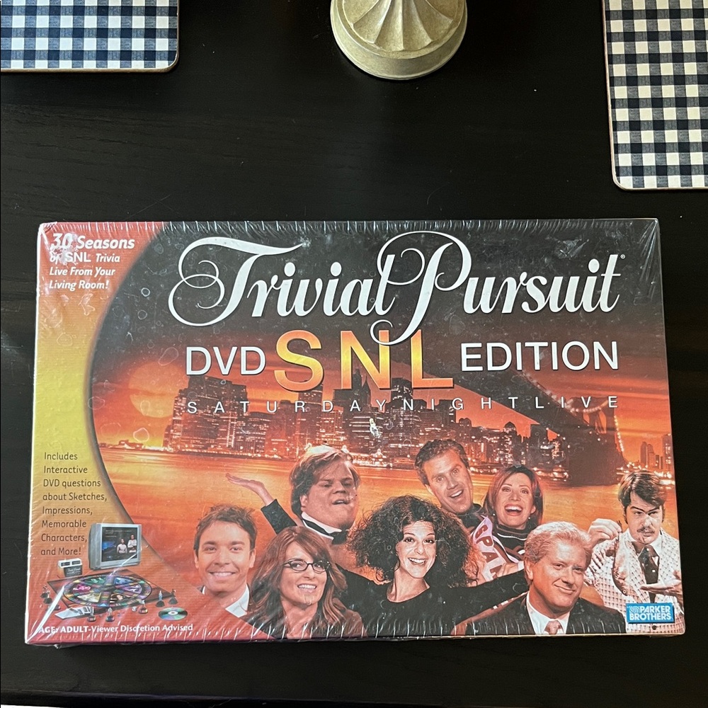 Hasbro Trivial Pursuit SNL Edition Game - Black and Red
